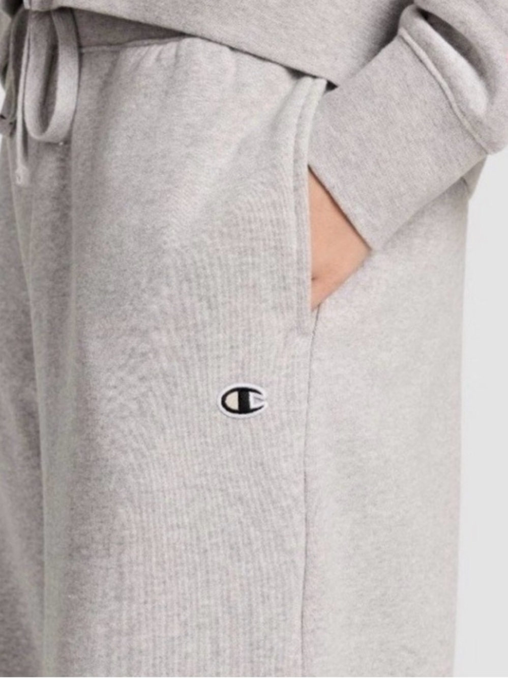 Champion Women’s Fleece Wide Legged Sweatpants Oxford Grey Heather, size M - Picture 2 of 8